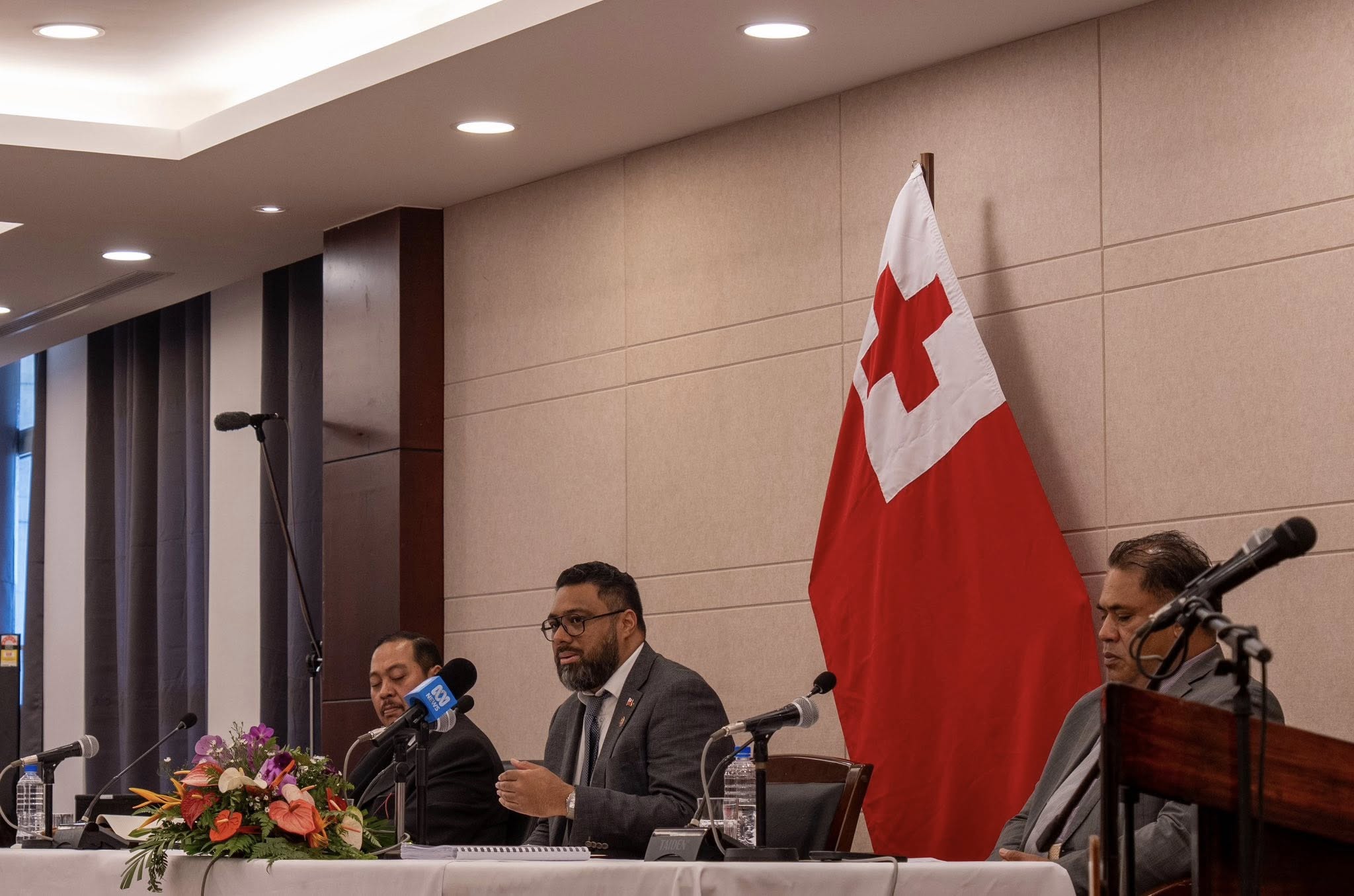 First Press Conference Held by Prime Minister Lord Fakafanua with Cabinet Ministers