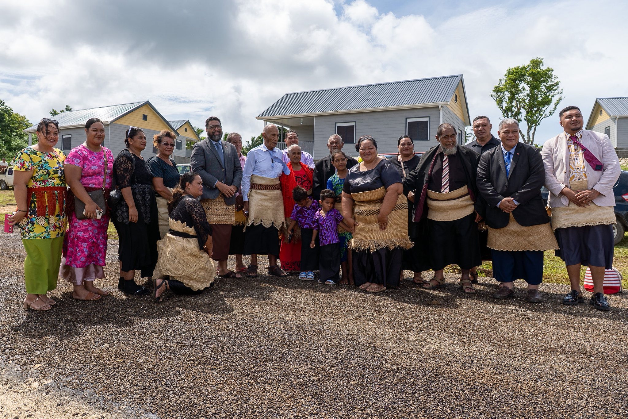 The Prime Minister, Lord Fakafanua, attended the official blessing of the Mango Housing Resettlement in ‘Eua