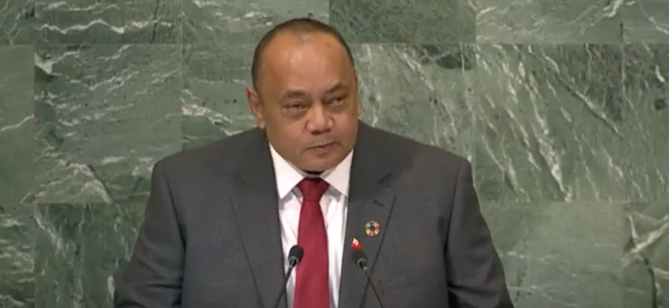 Tonga’s Prime Minister Addresses United Nations General Debate, 77th Session English
