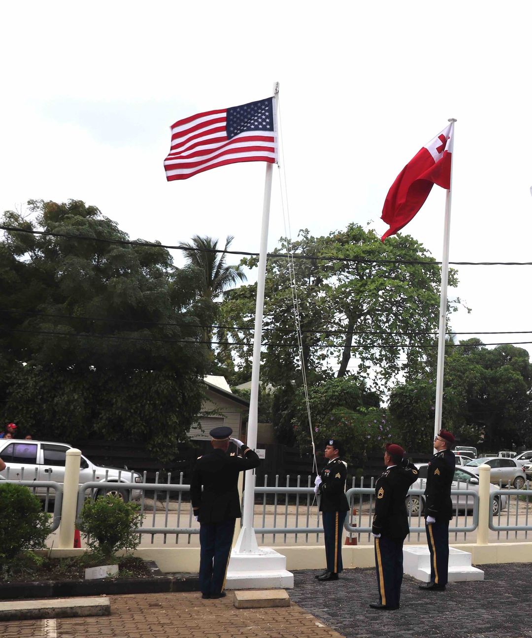 Ceremonial Flag Raising to mark the opening of the US Embassy in Tonga