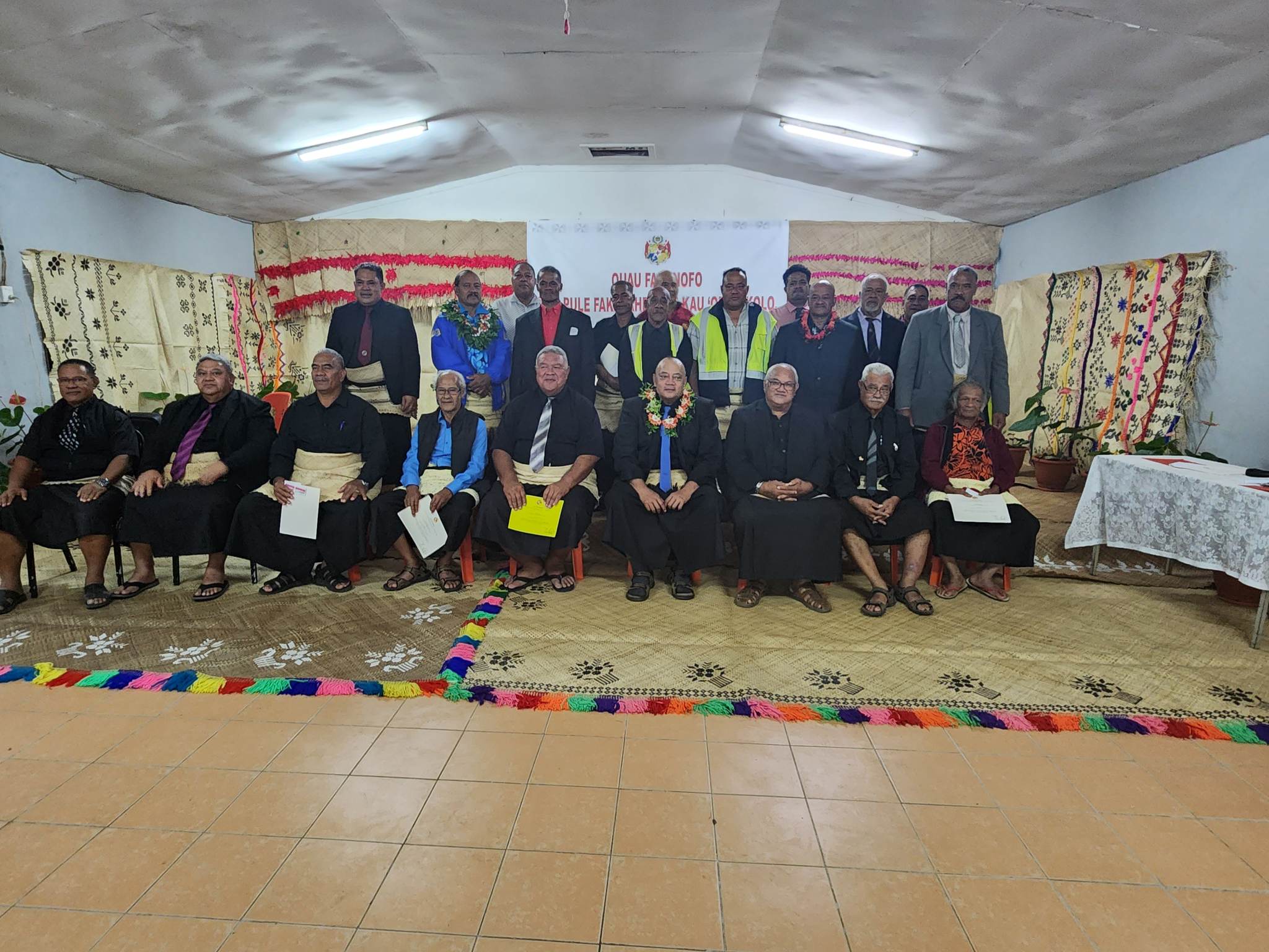 Fakanofo ‘e he ‘Eiki Palemia, Hon Hu’akavameiliku ‘a e kau ‘Ofisa Pule Fakavahefonua mo ‘Ofisa Kolo ‘o e Vahefonua ‘Eua