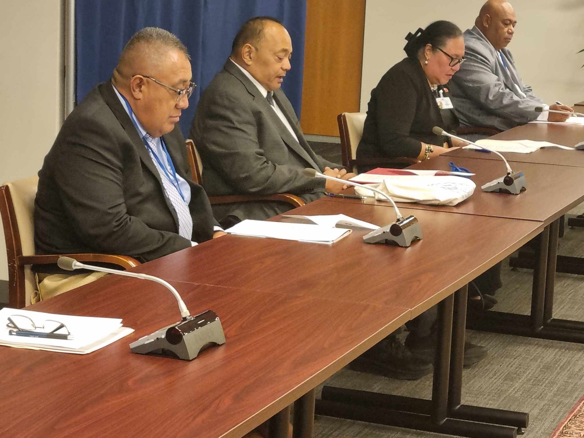 “Hon Prime Minister held a bilateral meeting with UN Secretary General prior to opening of the 78th UNGA meeting”