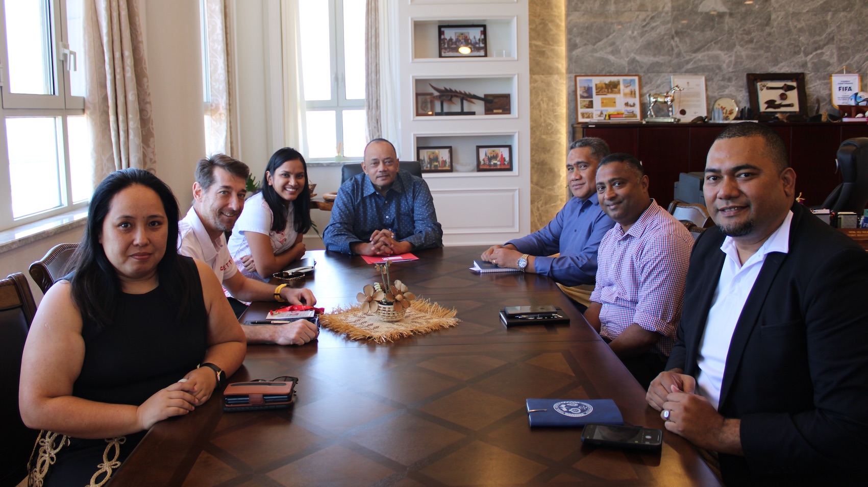 Hon. PM meets new CEO for Digicel Tonga Ltd