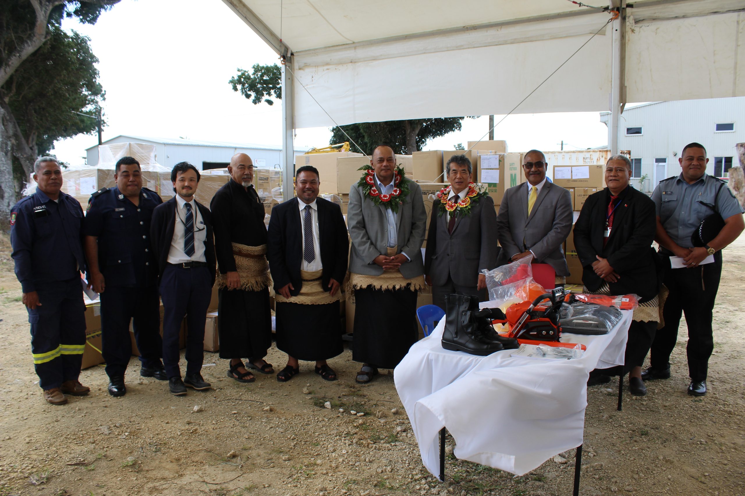 “Government of Japan Handover Equipment and goods for emergency through NPGA Project”