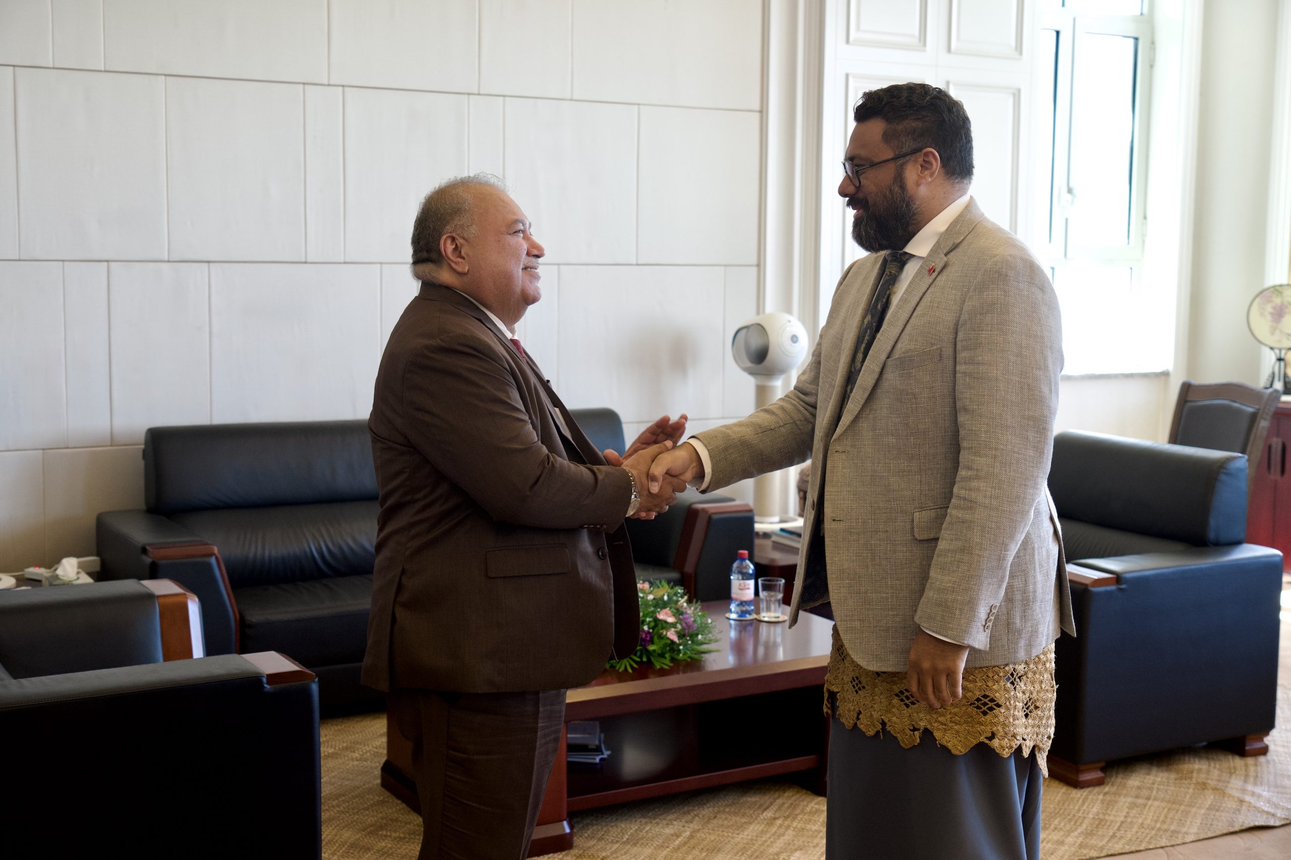 “Secretary General of the Pacific Islands Forum Secretariat Courtesy Call on Prime Minister Lord Fakafanua.”