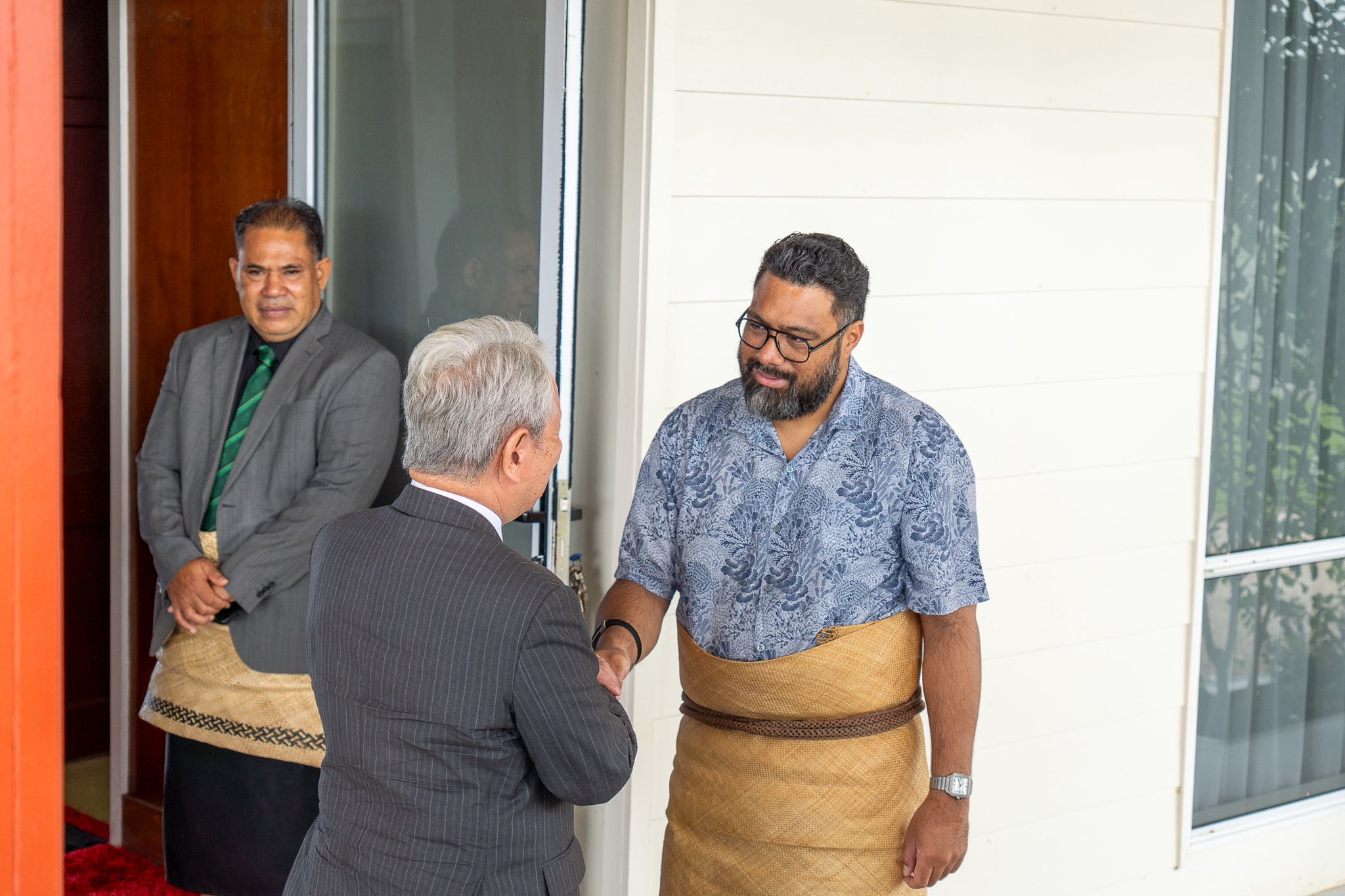 Prime Minister, Lord Fakafanua, received Dr. TANAKA Akihiko, President of the Japan International Cooperation Agency (JICA)