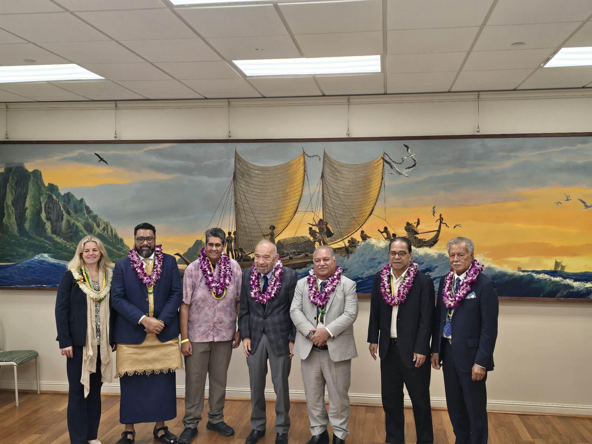 The Prime Minister of the Kingdom of Tonga, Lord Fakafanua, has arrived in Honolulu, Hawaiʻi