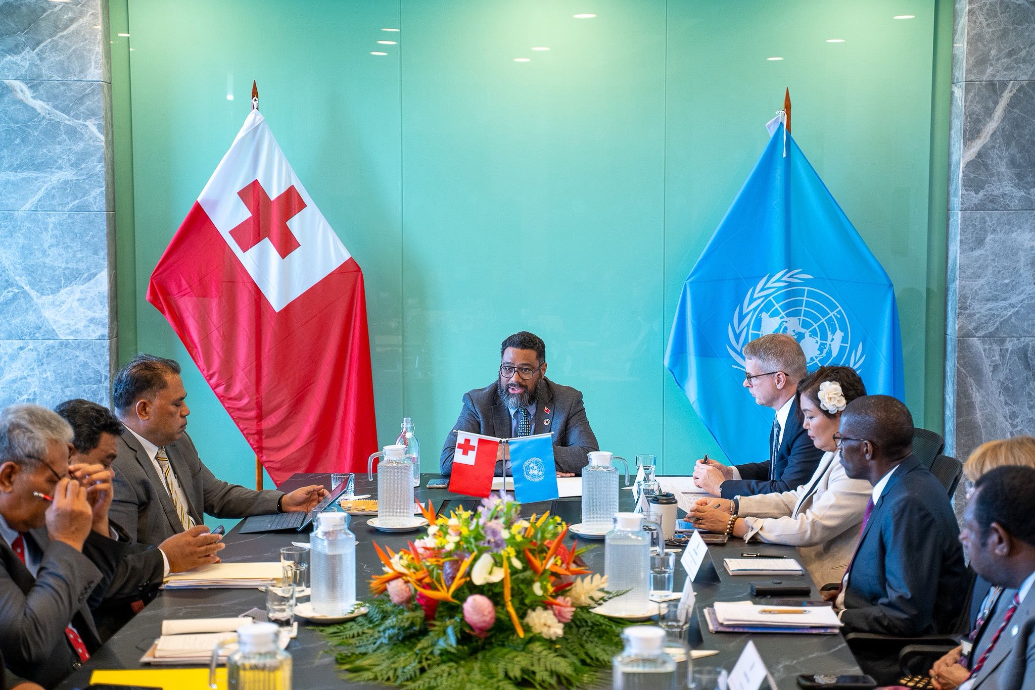 Prime Minister Lord Fakafanua roundtable meeting with the Visiting Joint United Nations